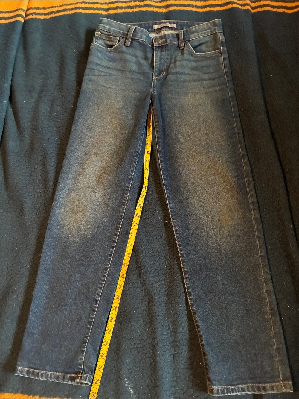 Joe's Jeans Women's Medium-Dark Blue Straight-Leg Jeans
